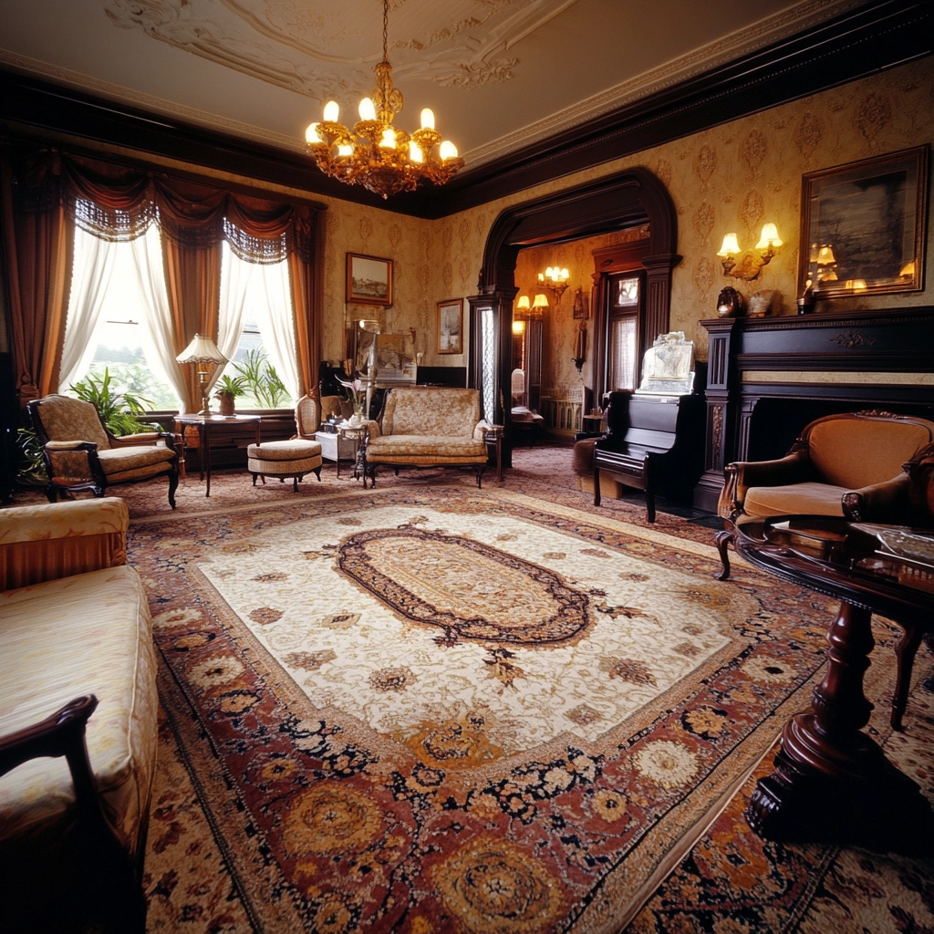 rug on carpet living room 36