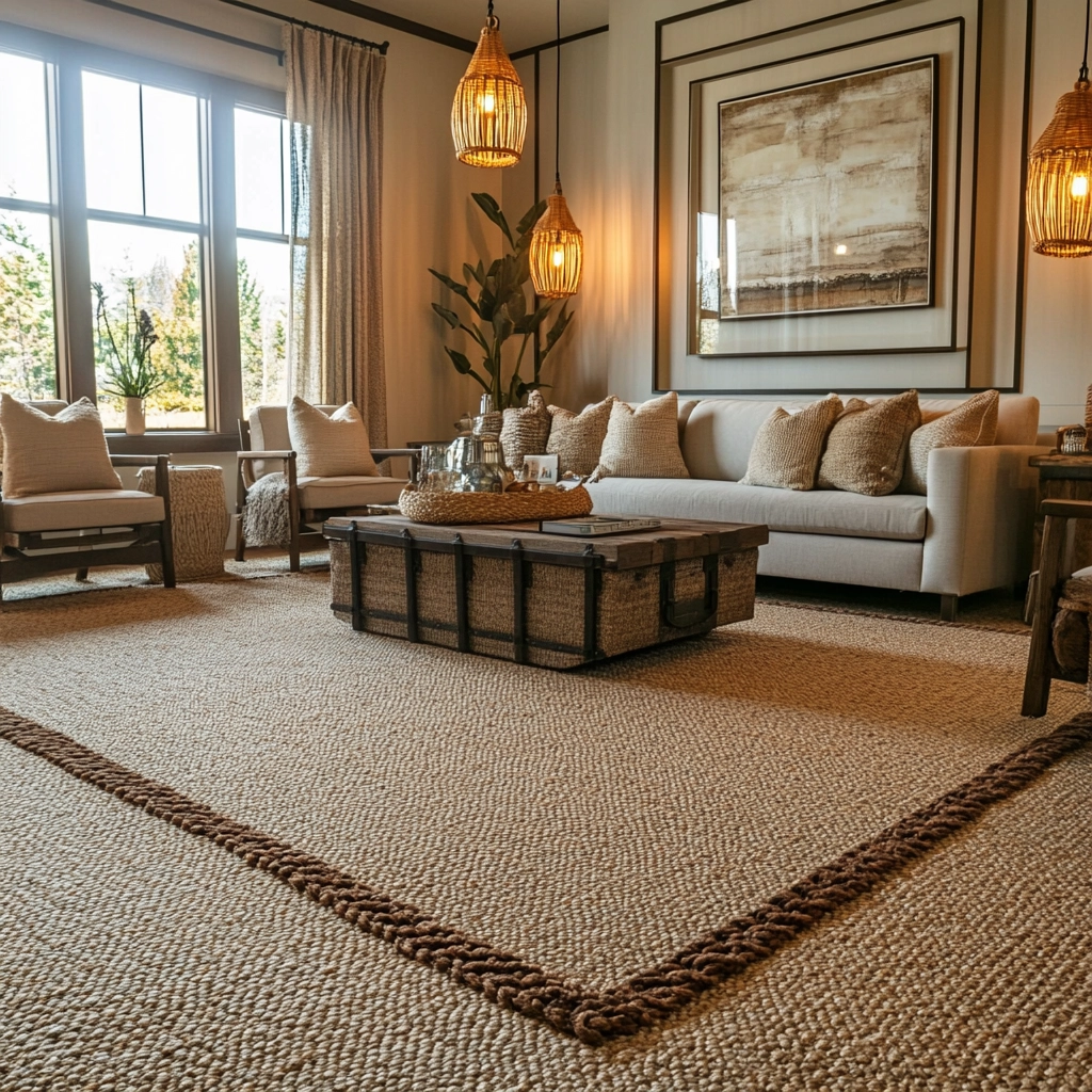 rug on carpet living room 51