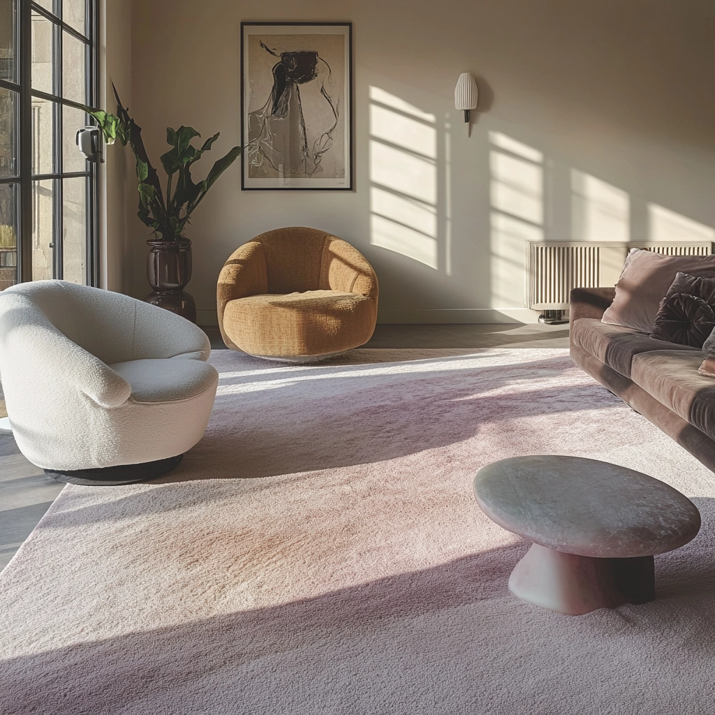rug on carpet living room 54