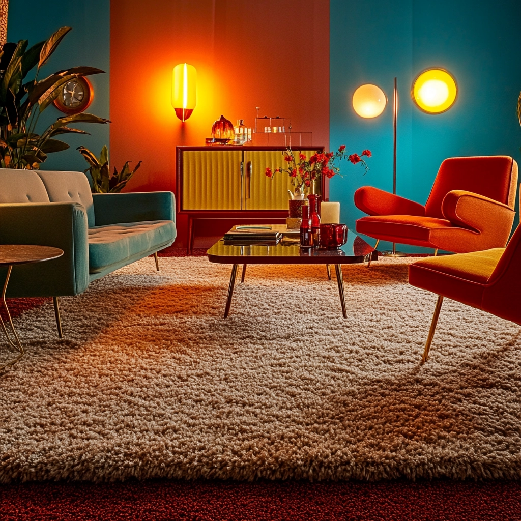 rug on carpet living room 58