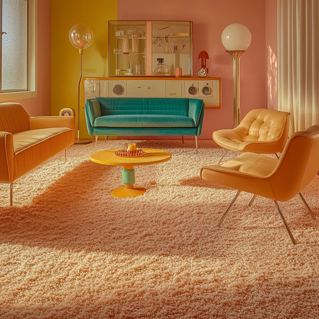 rug on carpet living room 59
