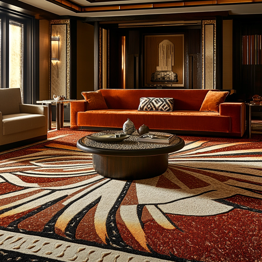 rug on carpet living room 69