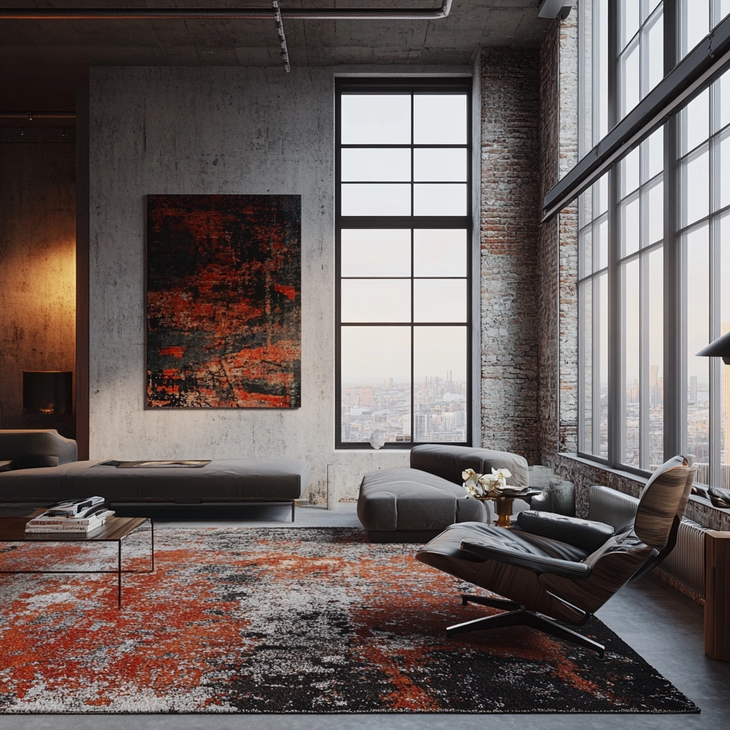 rug on carpet living room 76