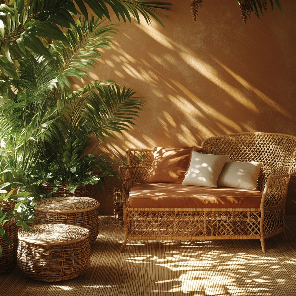 rust and beige bedroom 27