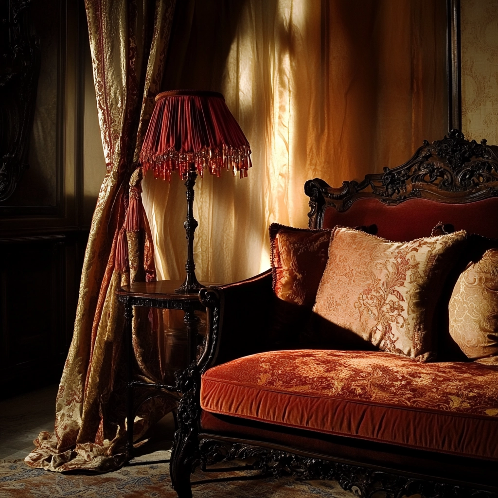rust and beige bedroom 63