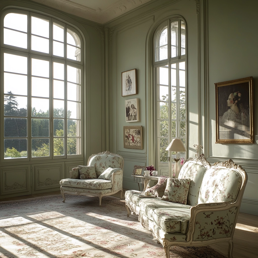 sage green gray and beige bedroom 64