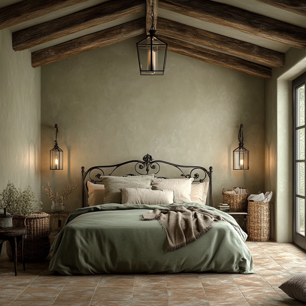 sage green gray and beige bedroom 67