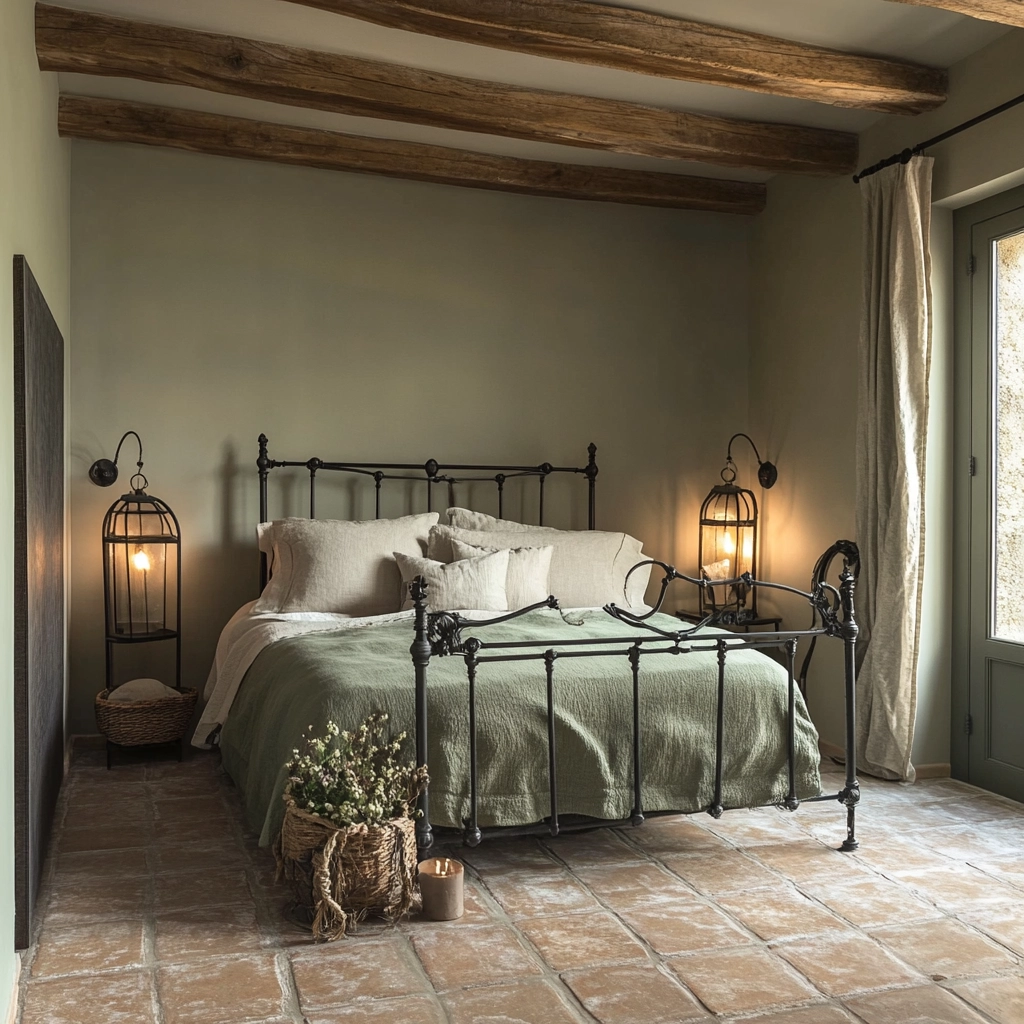 sage green gray and beige bedroom 68
