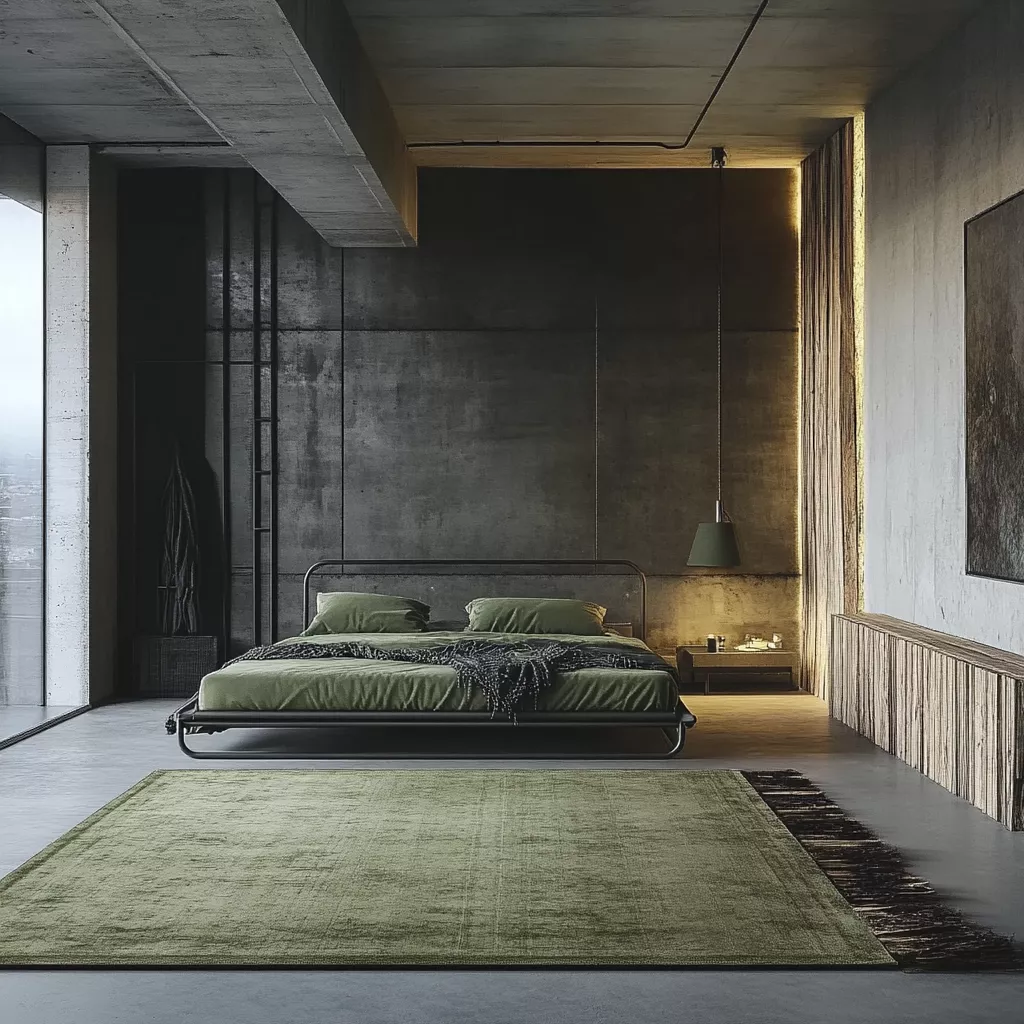 sage green rug bedroom 10