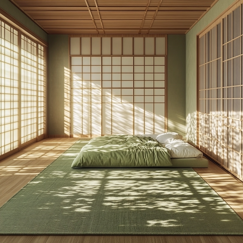 sage green rug bedroom 13