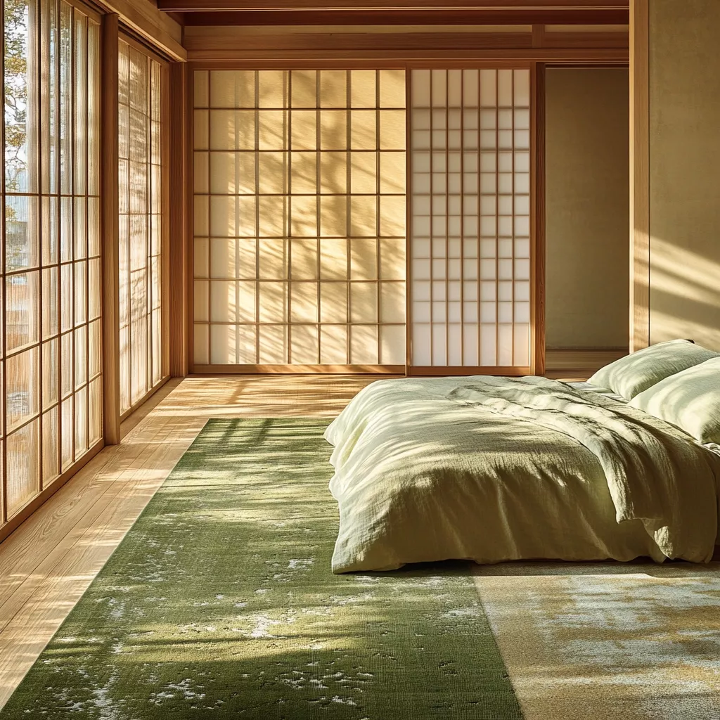 sage green rug bedroom 14