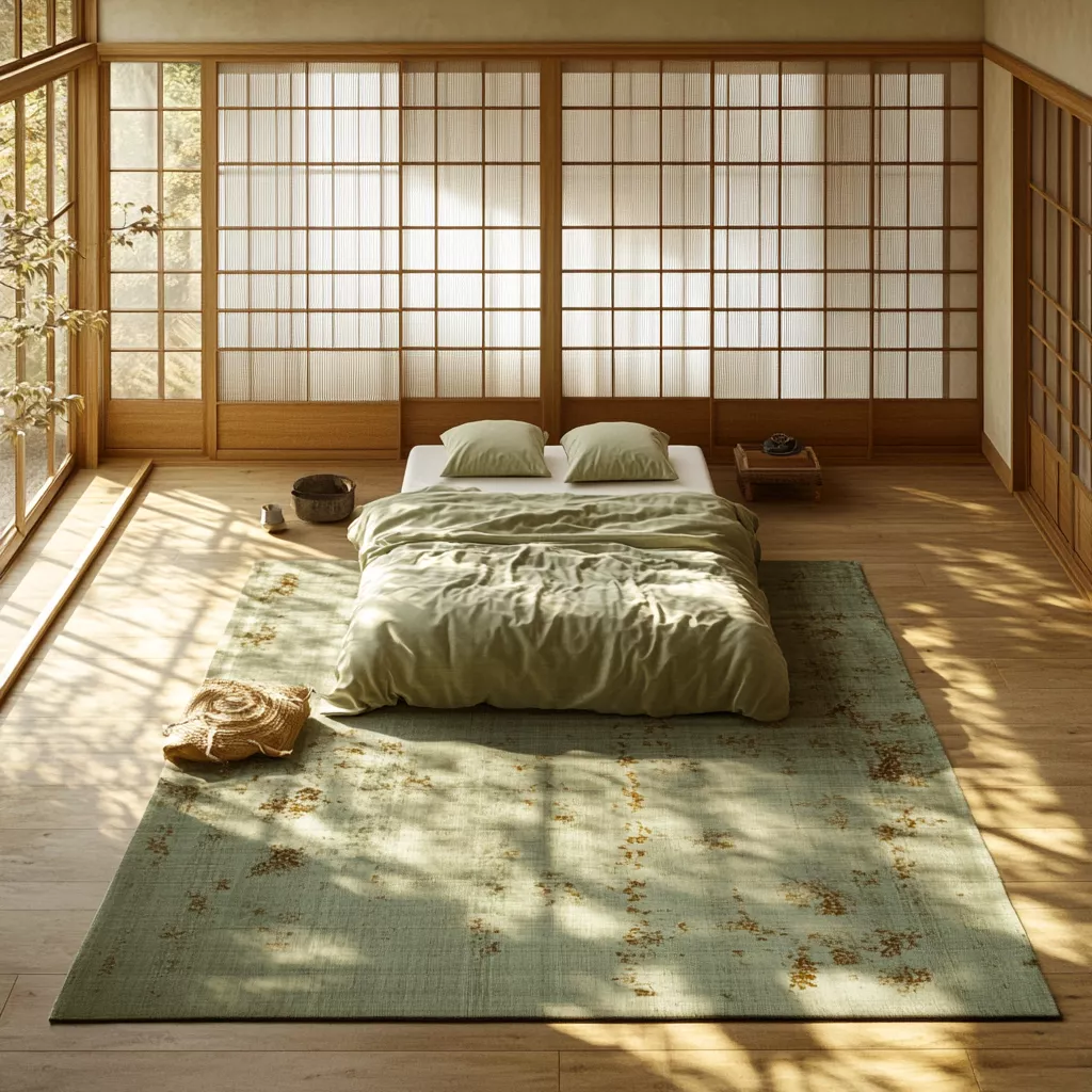 sage green rug bedroom 15