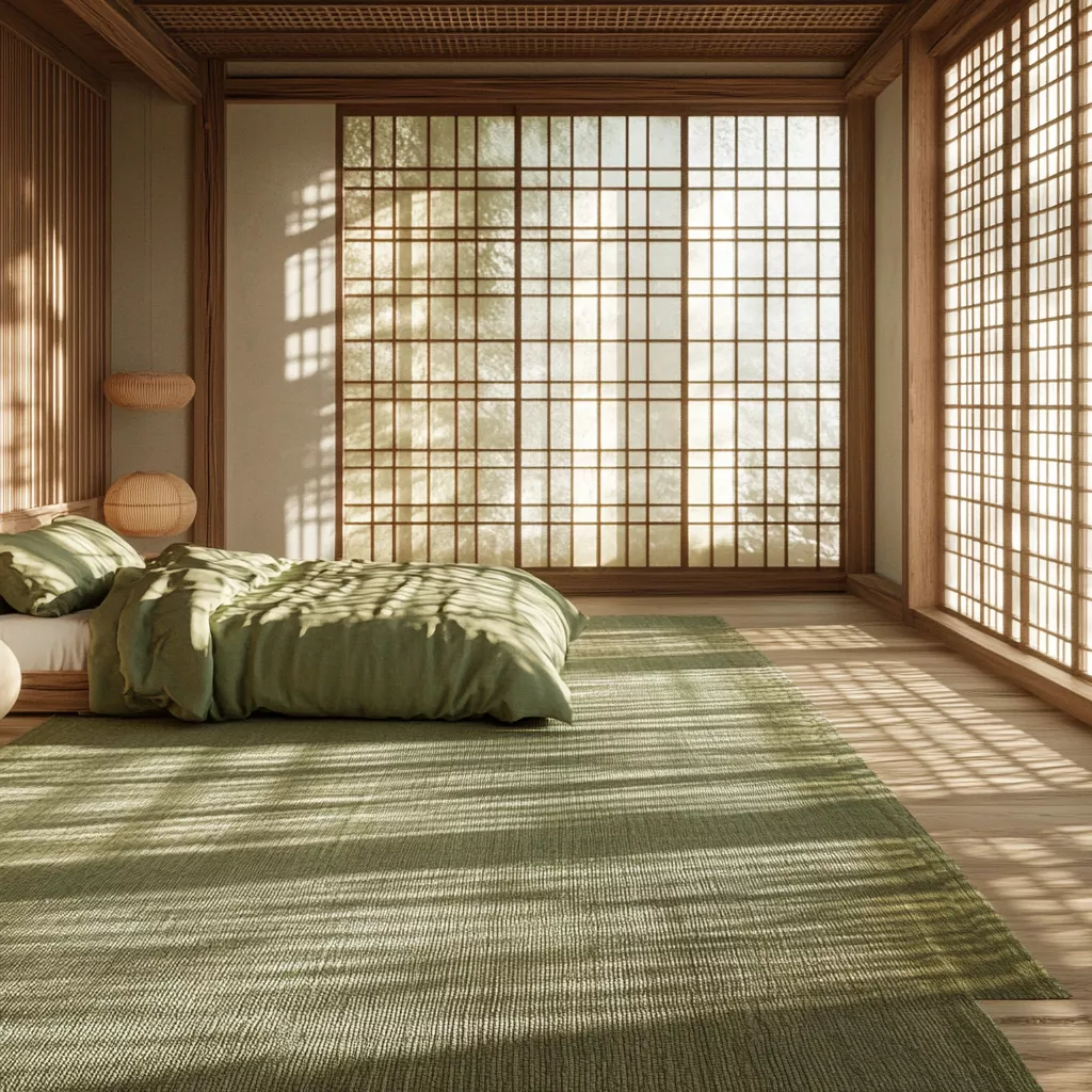 sage green rug bedroom 16