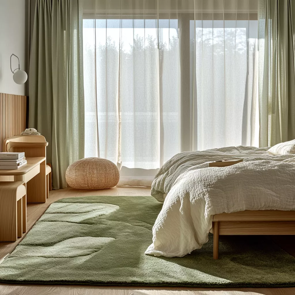 sage green rug bedroom 3