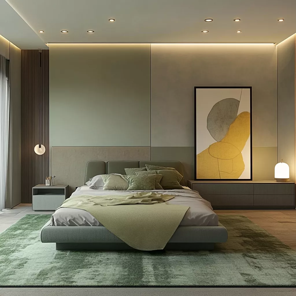 sage green rug bedroom 31