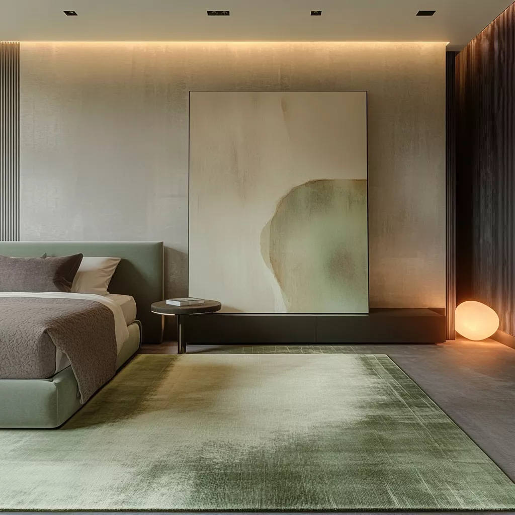 sage green rug bedroom 32