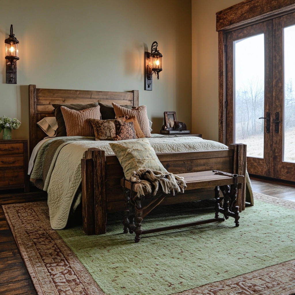 sage green rug bedroom 38