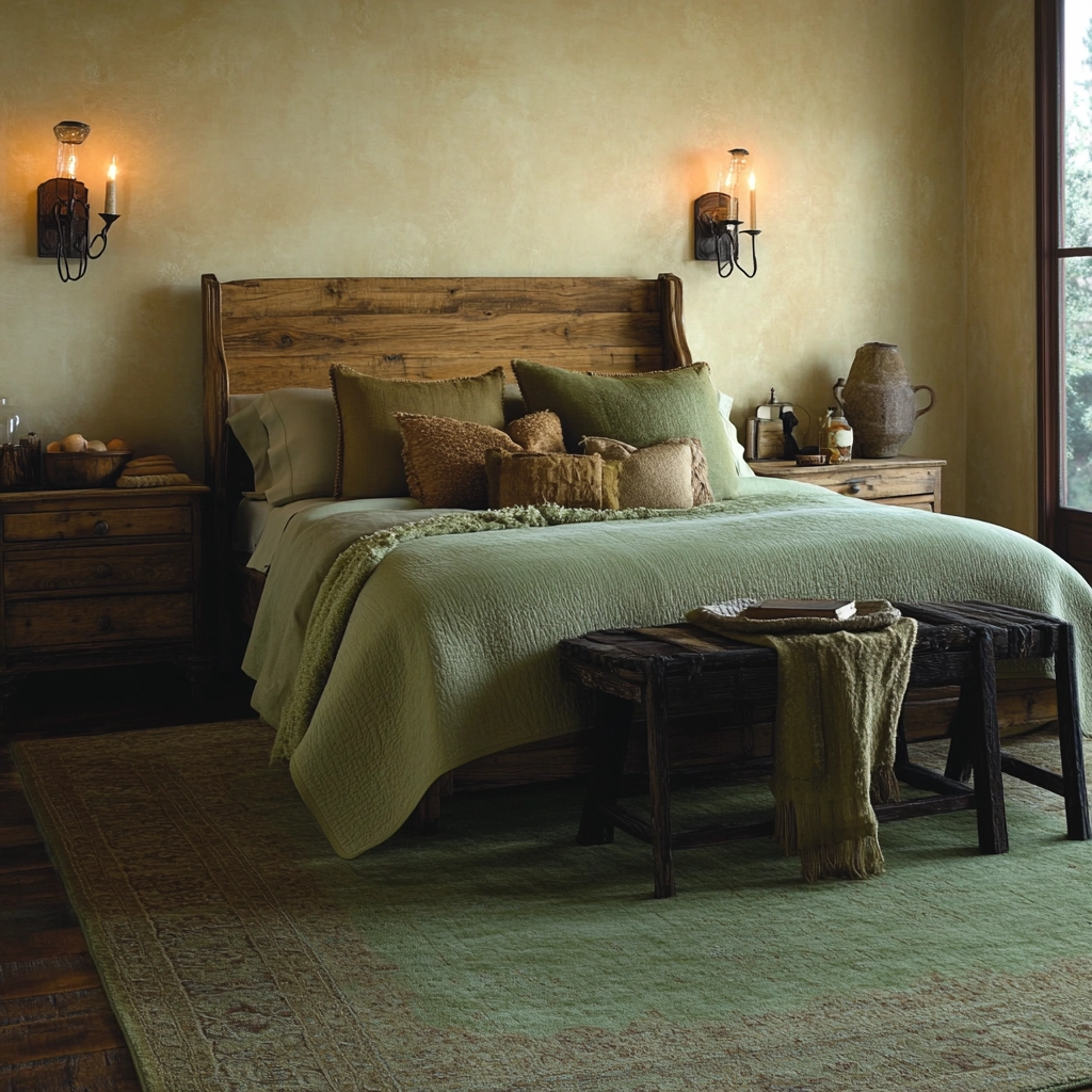 sage green rug bedroom 40