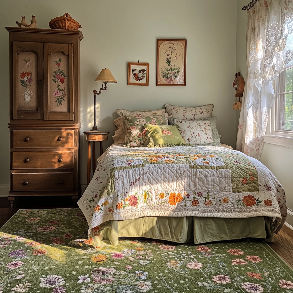sage green rug bedroom 49