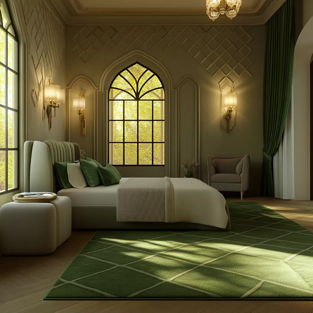sage green rug bedroom 60