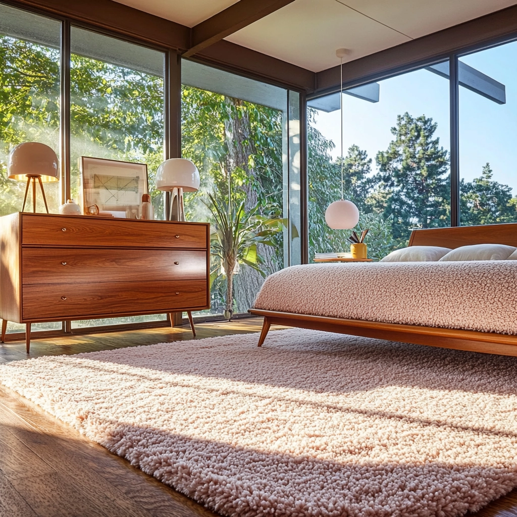 shag rug bedroom 11
