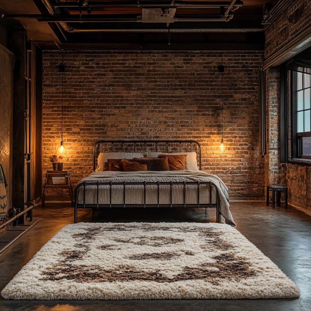 shag rug bedroom 13