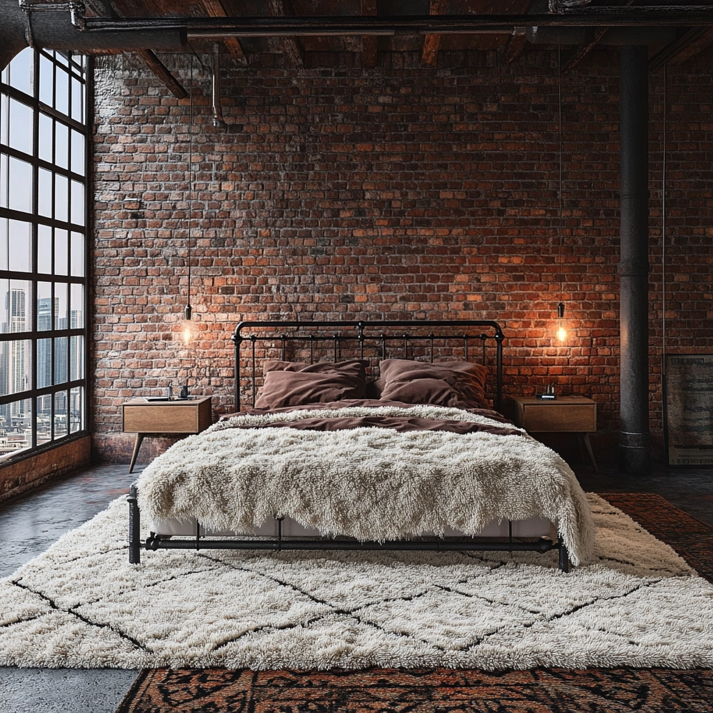 shag rug bedroom 14