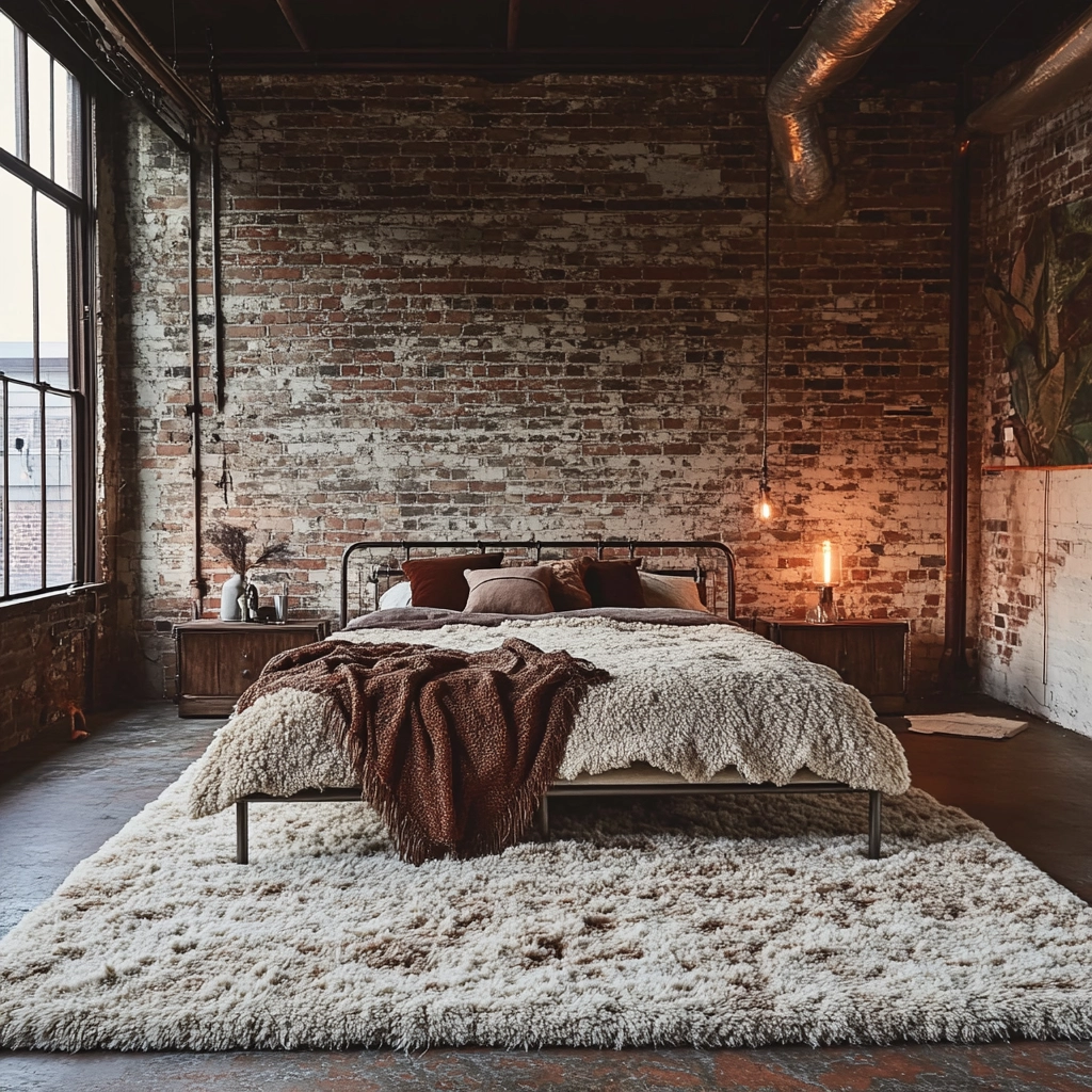 shag rug bedroom 15