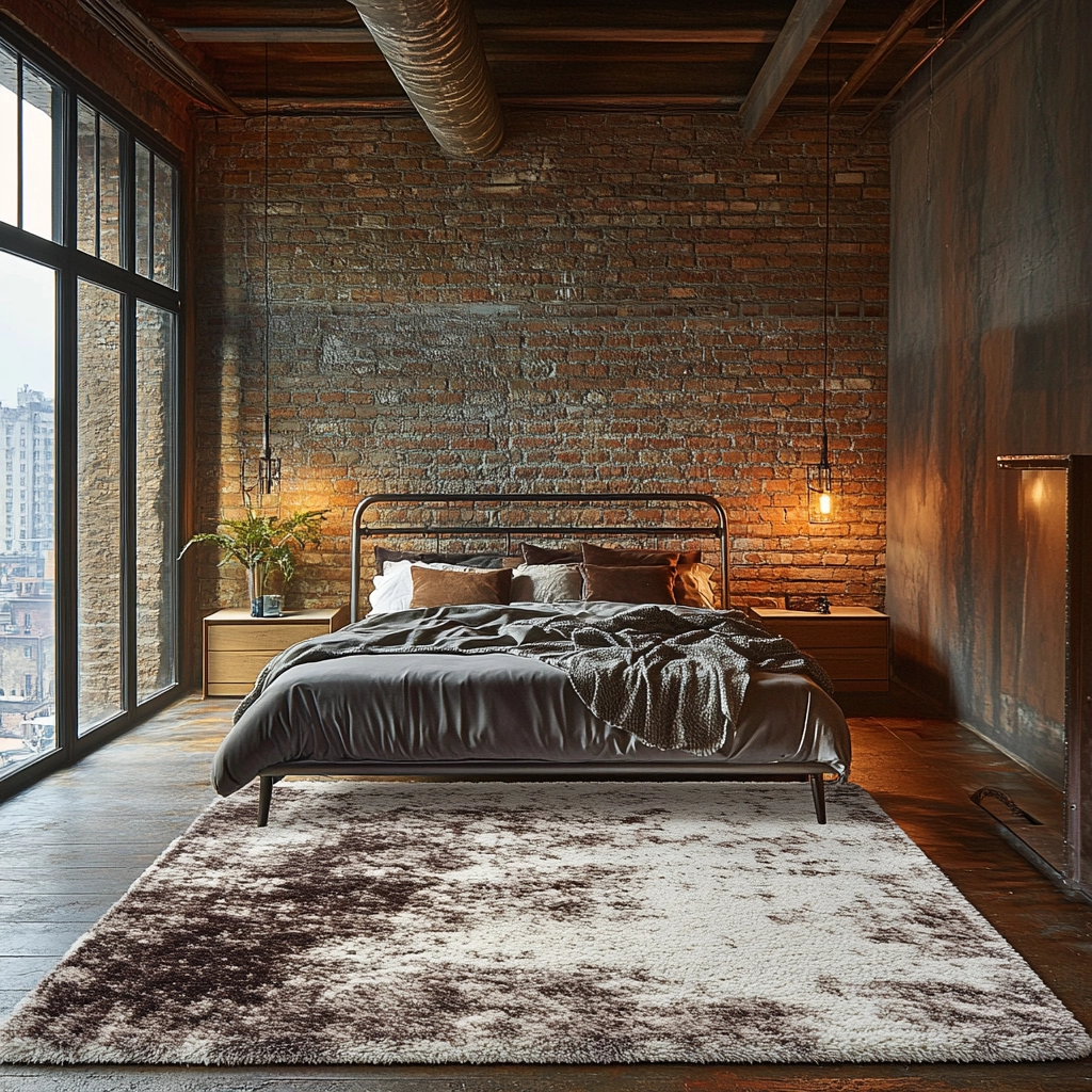 shag rug bedroom 16