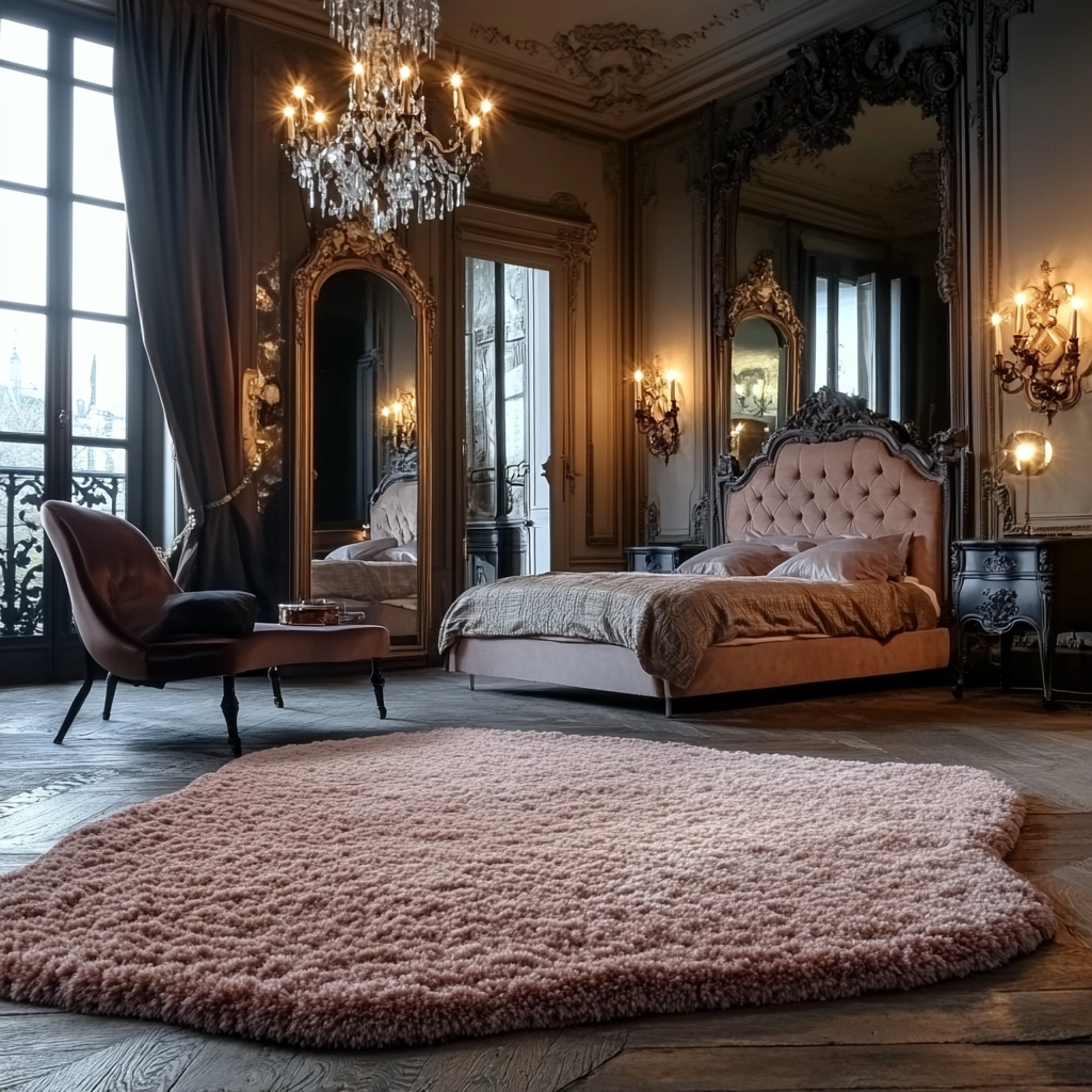 shag rug bedroom 36