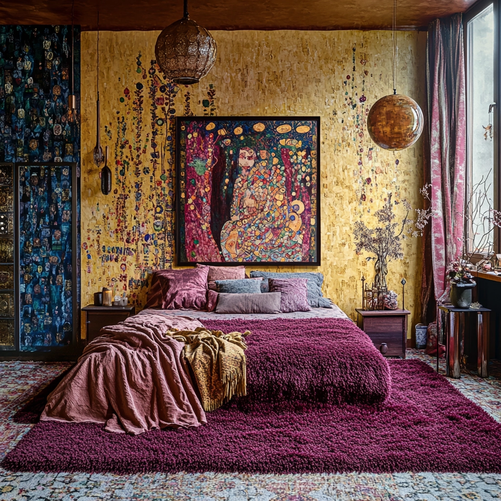 shag rug bedroom 40