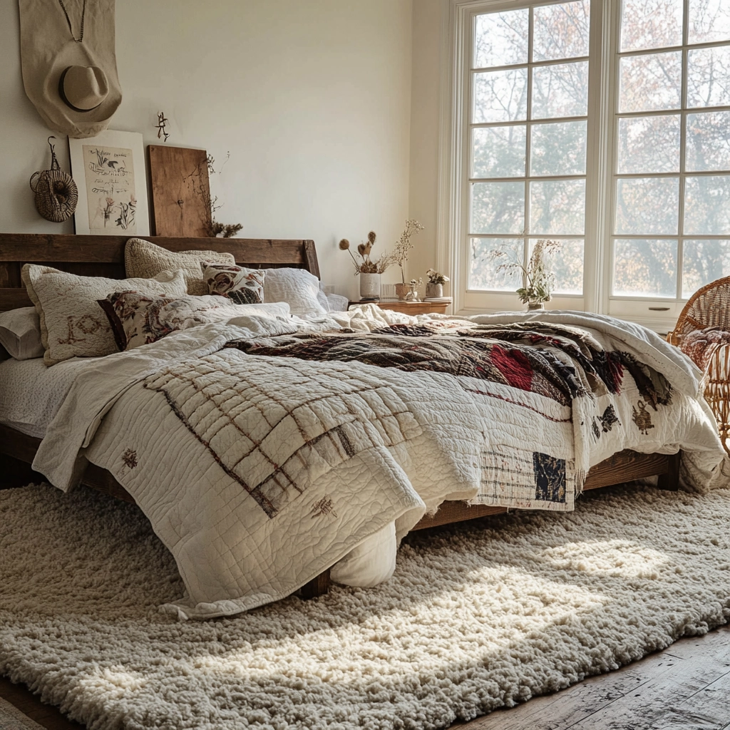 shag rug bedroom 47