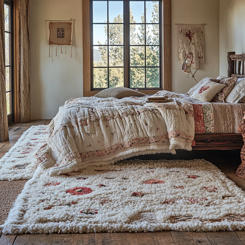 shag rug bedroom 48