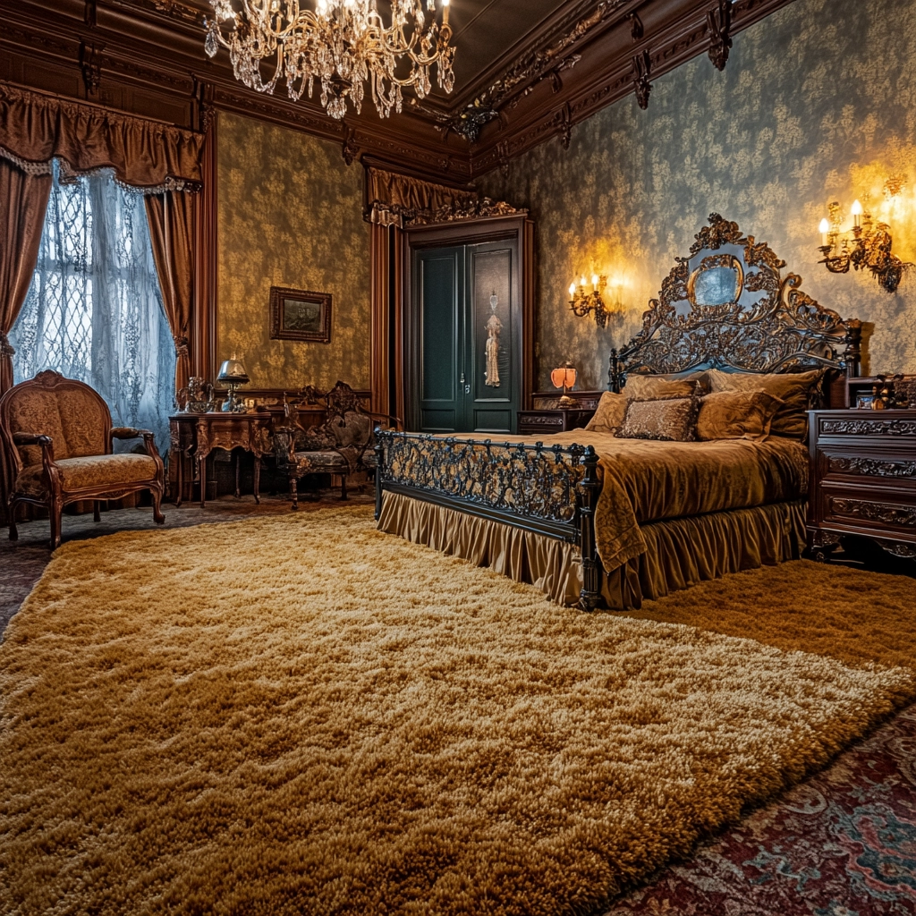 shag rug bedroom 57