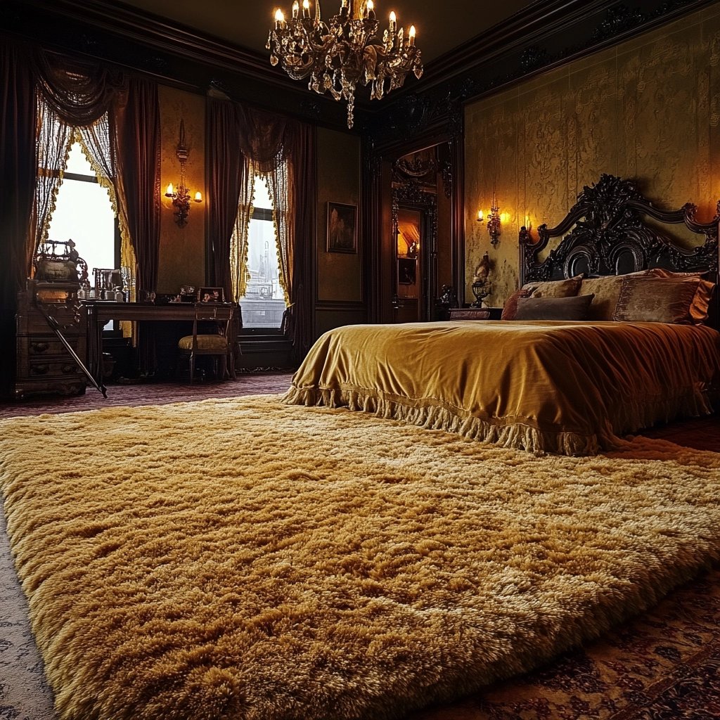 shag rug bedroom 58