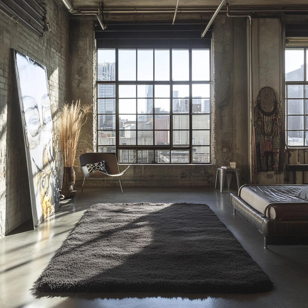 shag rug bedroom 61
