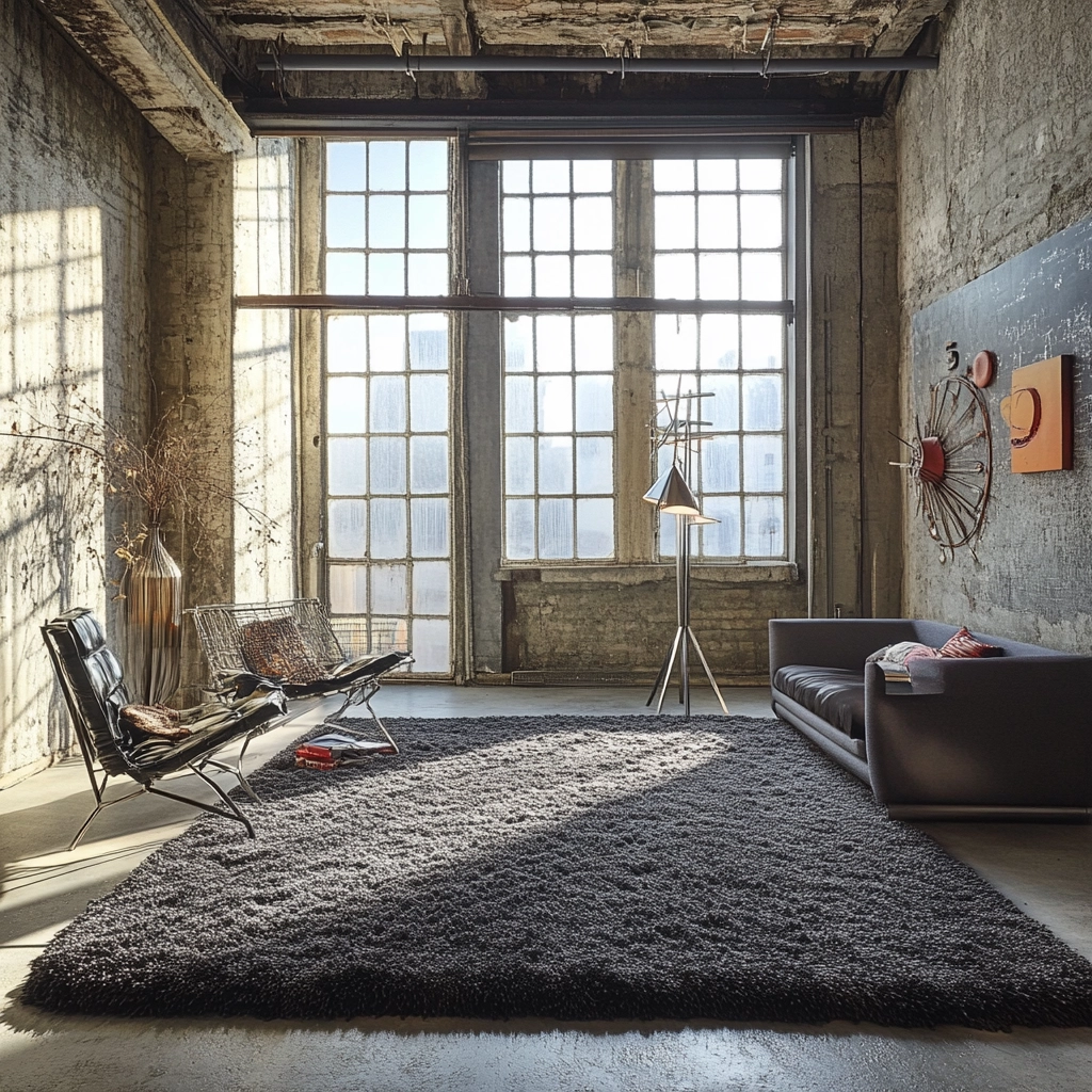 shag rug bedroom 63