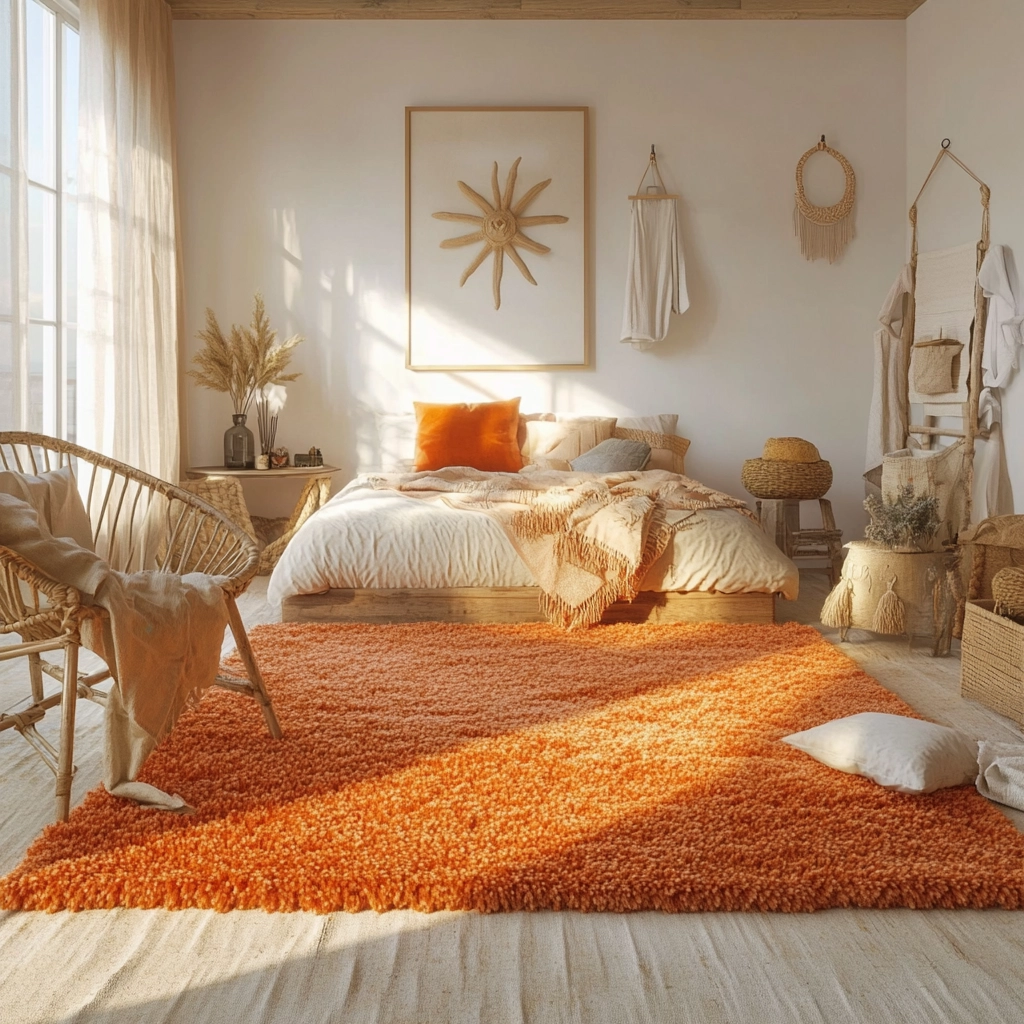 shag rug bedroom 73