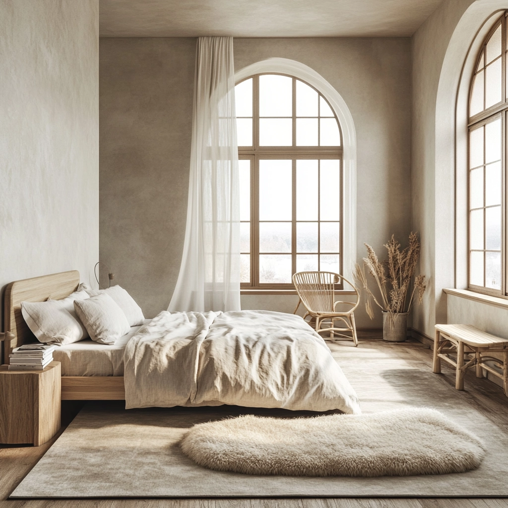 sheepskin rug bedroom 2
