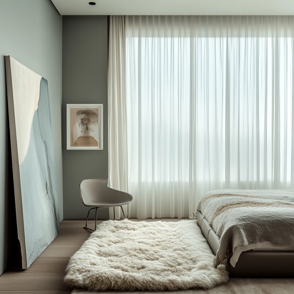 sheepskin rug bedroom 23