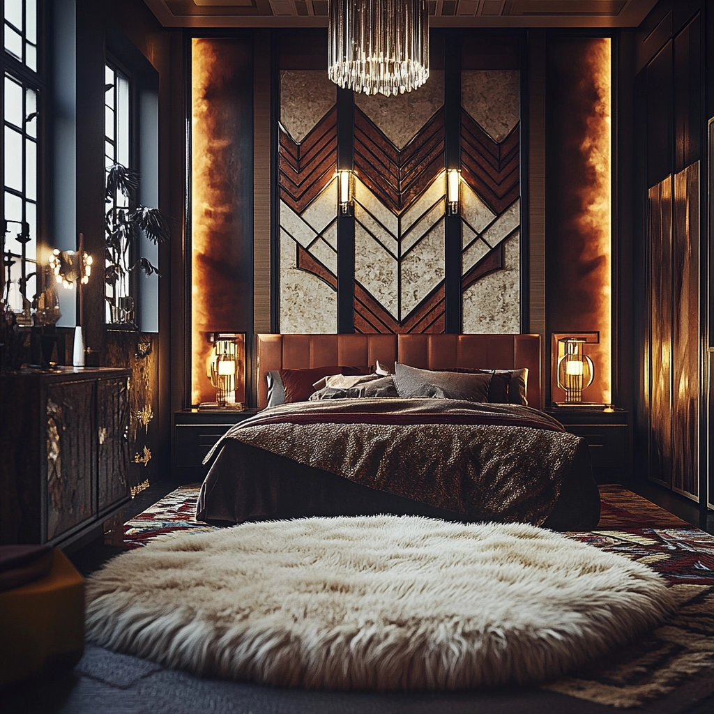 sheepskin rug bedroom 26