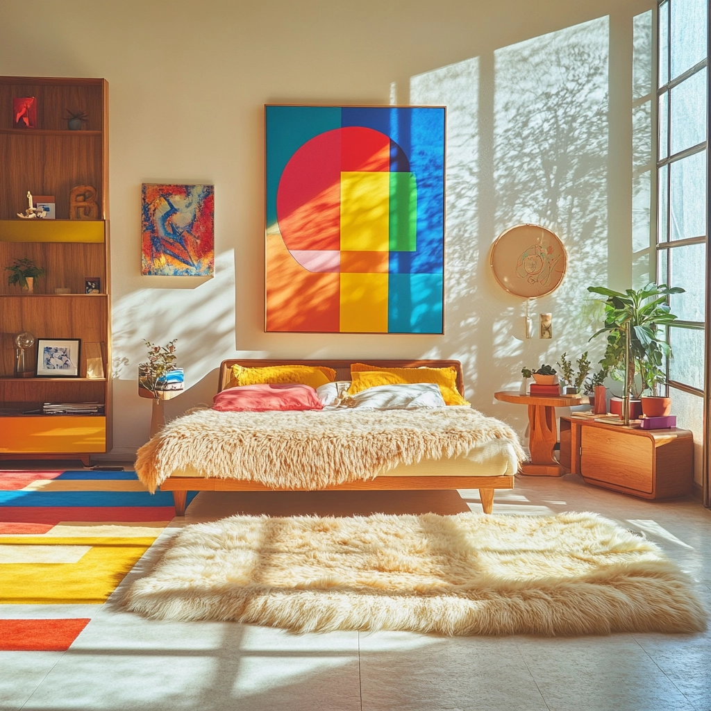 sheepskin rug bedroom 29