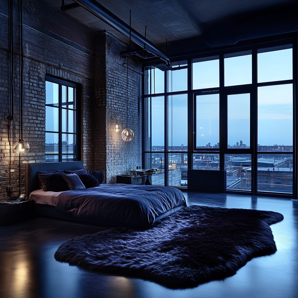 sheepskin rug bedroom 34