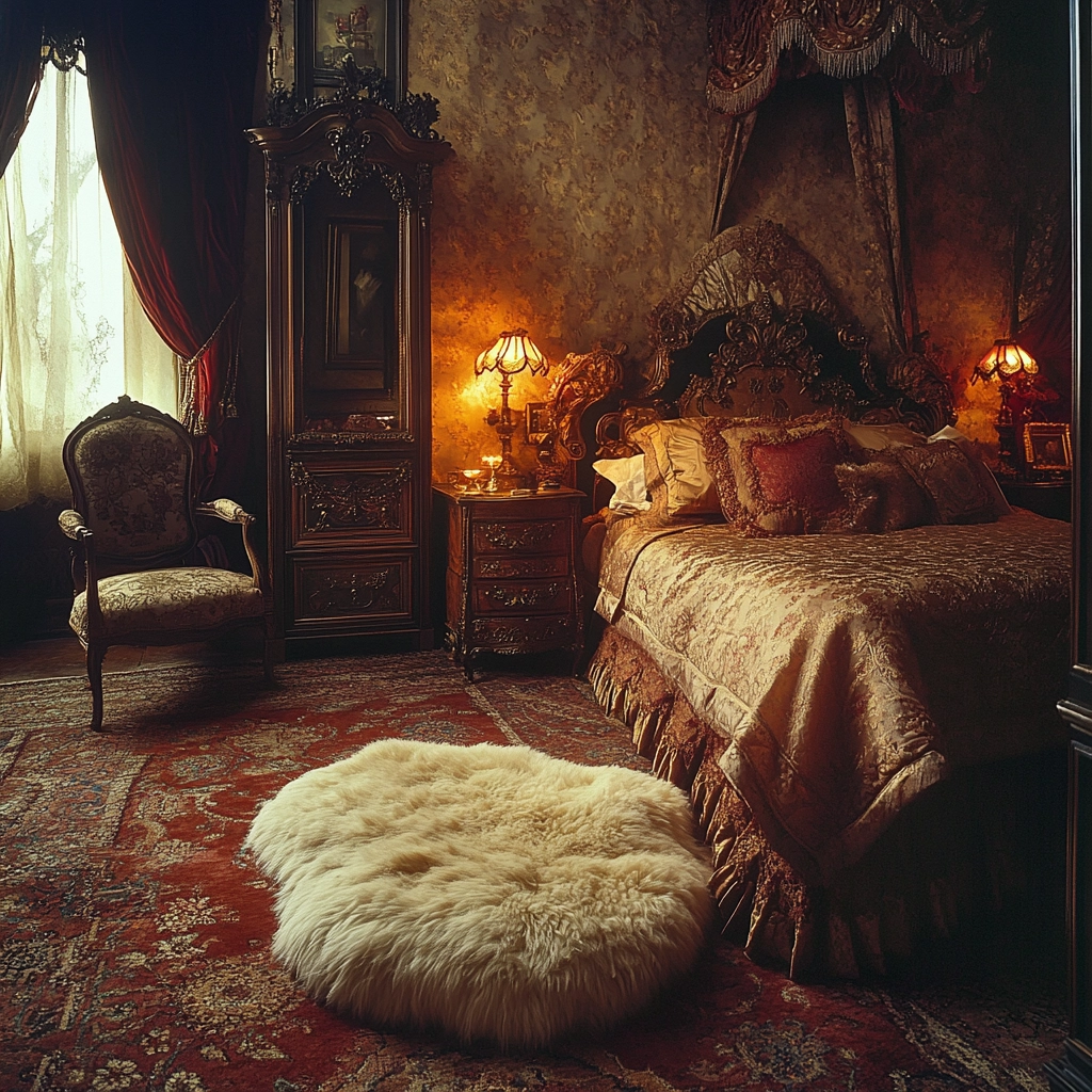 sheepskin rug bedroom 40
