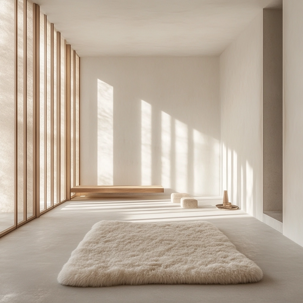 sheepskin rug bedroom 42