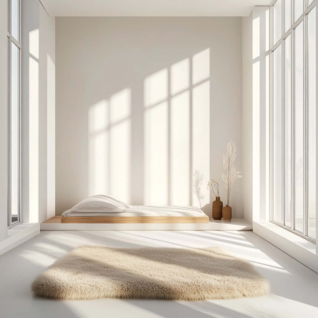 sheepskin rug bedroom 43