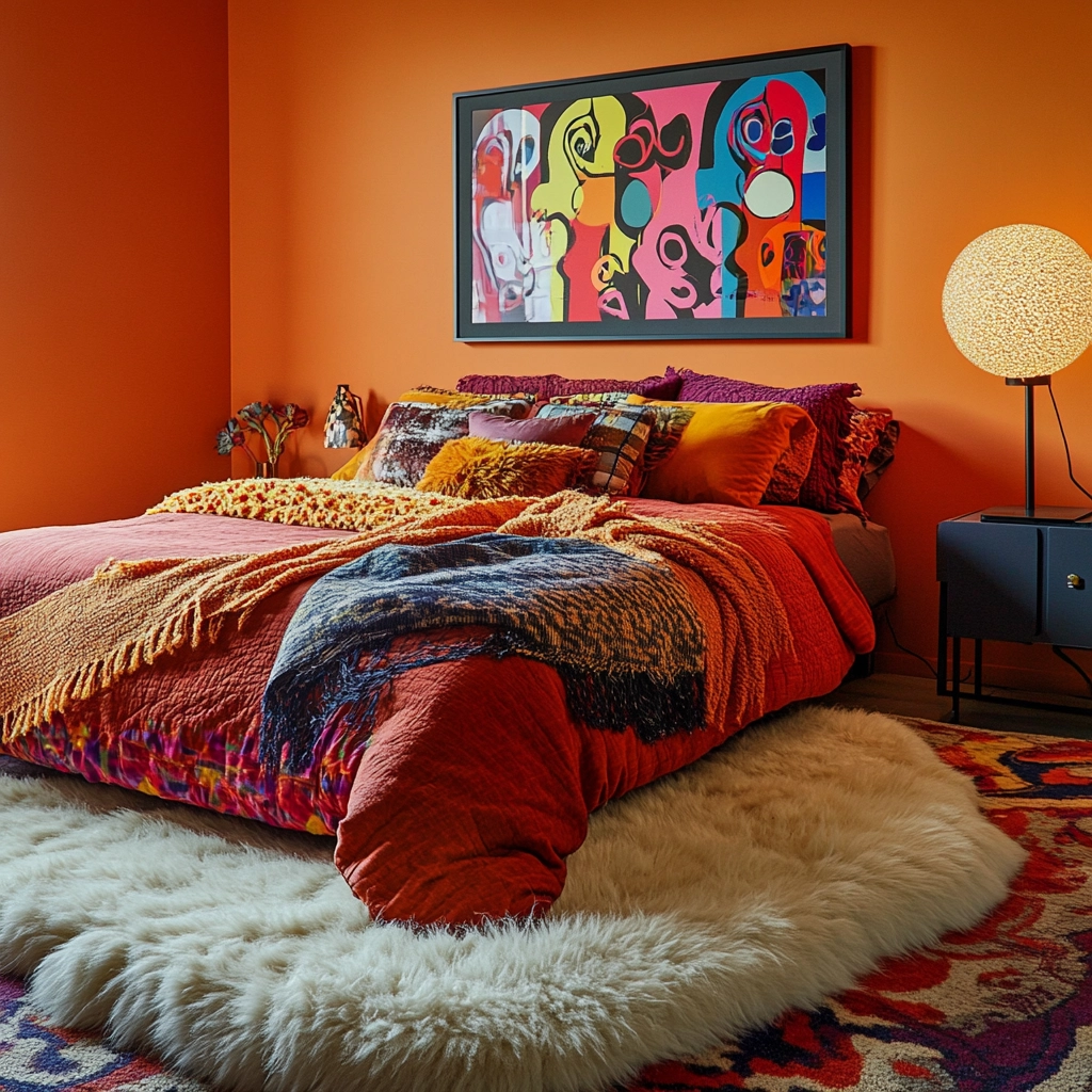 sheepskin rug bedroom 57