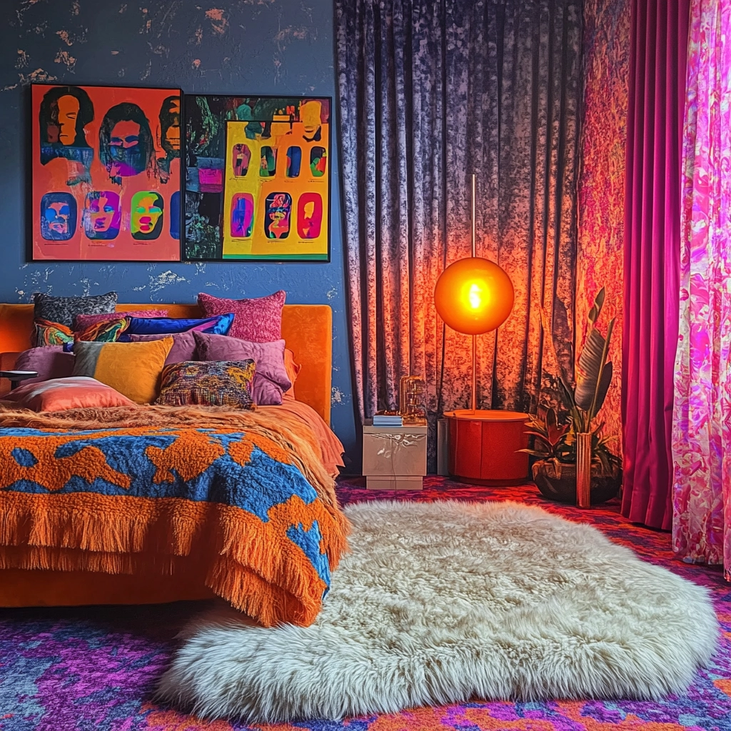 sheepskin rug bedroom 59