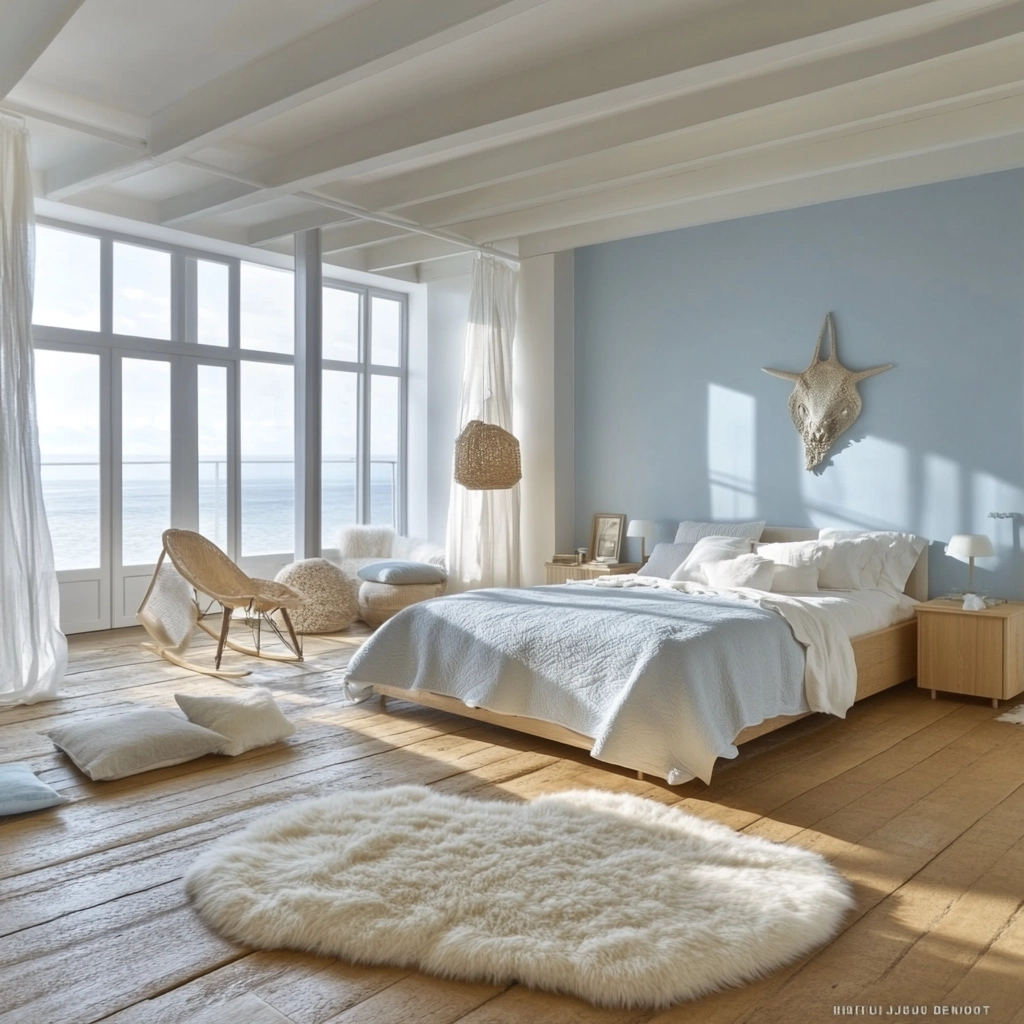 sheepskin rug bedroom 61