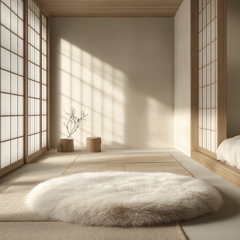 sheepskin rug bedroom 68